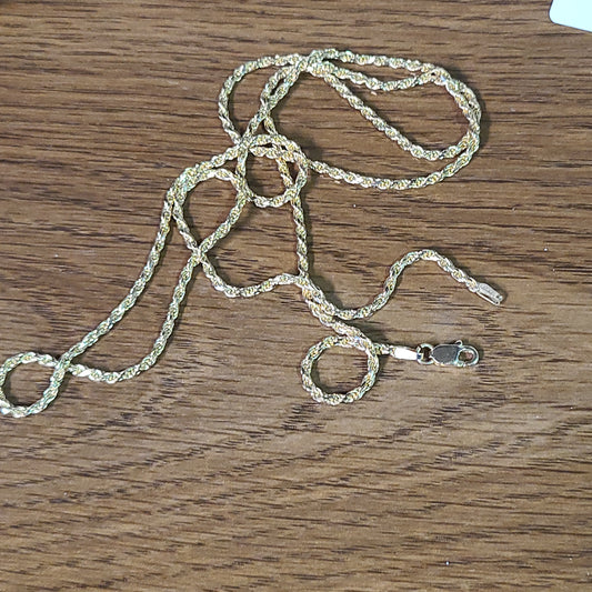 24" 14k Rope chain