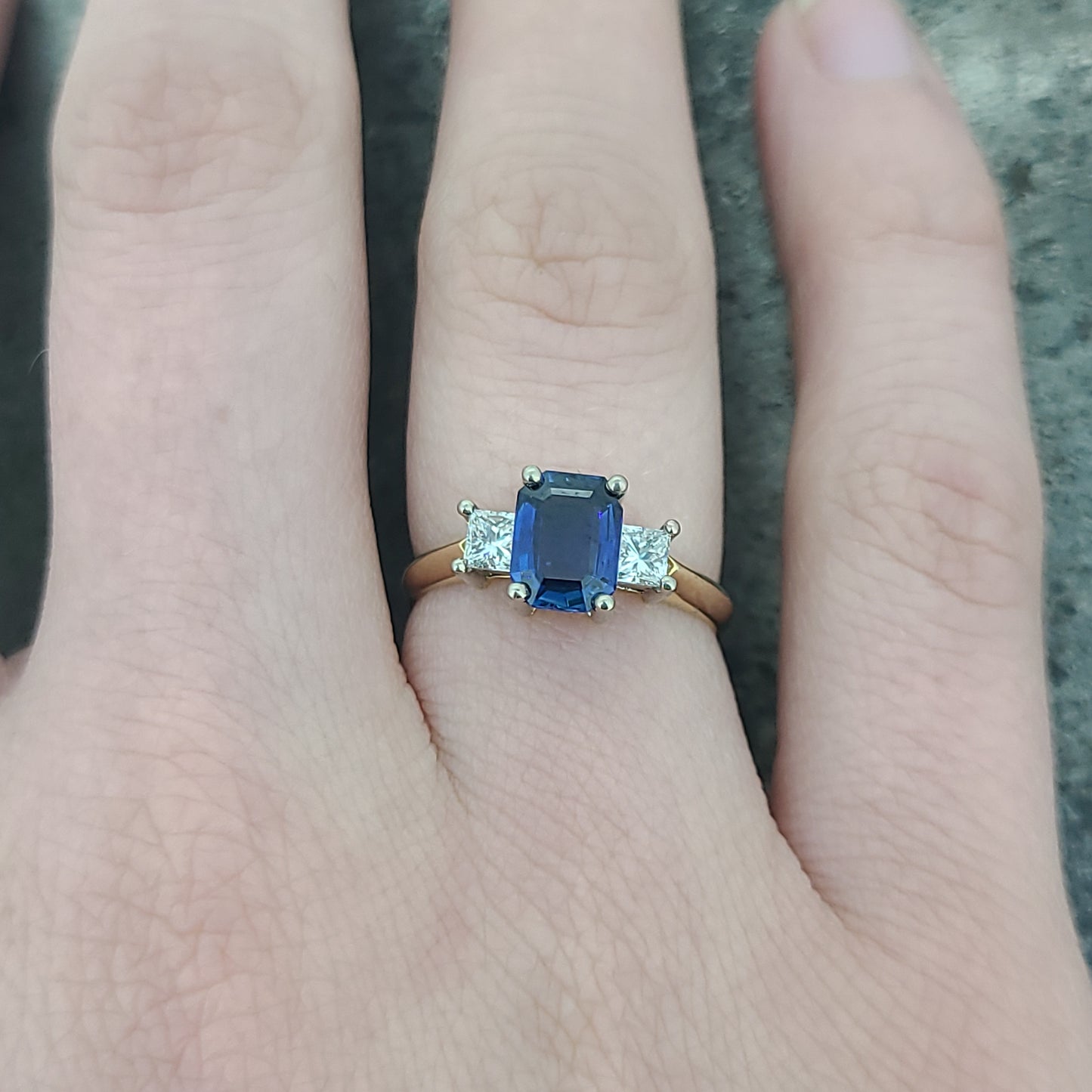 Sapphire and Diamond Ring