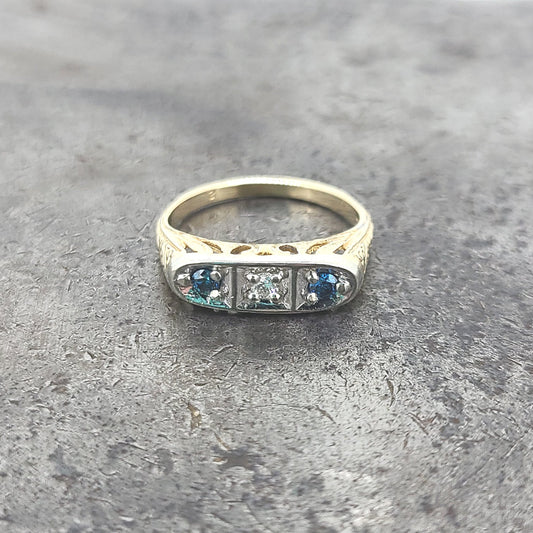 Edwardian 3 Stone Ring
