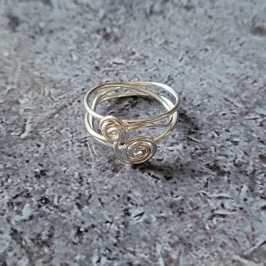Sterling Silver Handmade Swirl Ring
