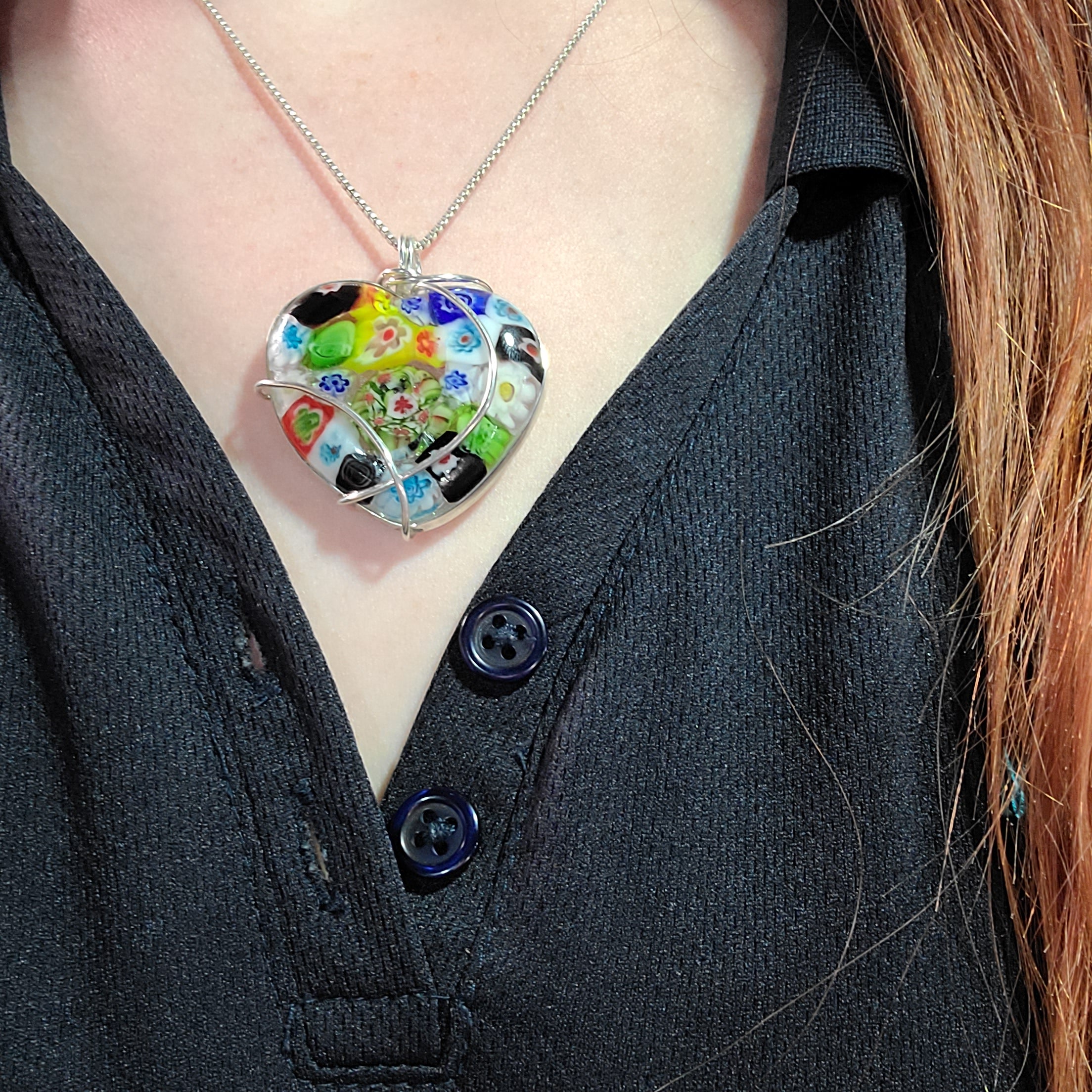Fused Glass Pendant Necklaces – Simply Glass Design