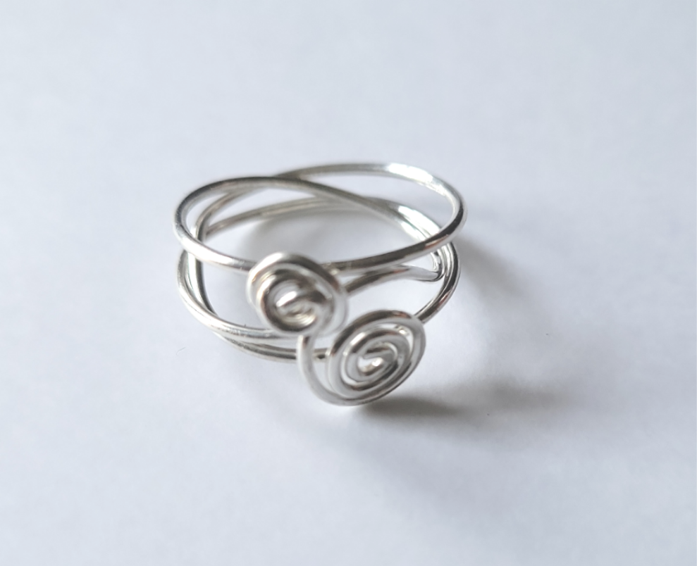 Sterling Silver Handmade Swirl Ring